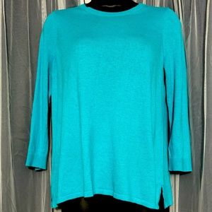 Ann Taylor Teal Sweater Top (S)